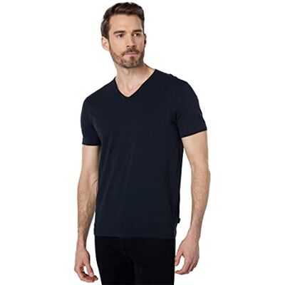 K3595U1B-WC2B-001-X-Large John Varvatos Star USA Męska koszulka z krótkim rękawem z dekoltem w serek z cięciem surowa krawędź K3595U1B-WC2B-001-X-Large John Varvatos Star USA Męska koszulka z krótkim rękawem z dekoltem w serek z cięciem surowa krawędź
