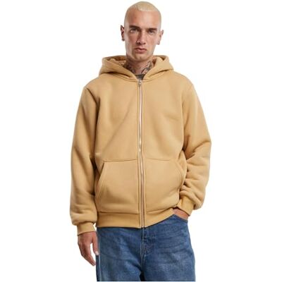 TB7165 Urban Classics Męska bluza z kapturem Bonded Sherpa Zip Hoody, męska kurtka z kapturem, rozmiary S 5XL, beżowy (Unionbei), 5XL TB7165 Urban Classics Męska bluza z kapturem Bonded Sherpa Zip Hoody, męska kurtka z kapturem, rozmiary S 5XL, beżowy (Unionbei), 5XL