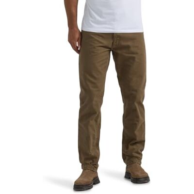 112354009 Lee Men's Legendary Relaxed Straight Jean, Teak-Plaid Flannel-Lined, 36W x 29L 112354009 Lee Men's Legendary Relaxed Straight Jean, Teak-Plaid Flannel-Lined, 36W x 29L