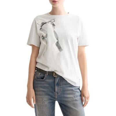 U9A00891T Scotch & Soda Grafika Regular Fit T-shirt, Jasnoszary melanż U051, XL U9A00891T Scotch & Soda Grafika Regular Fit T-shirt, Jasnoszary melanż U051, XL