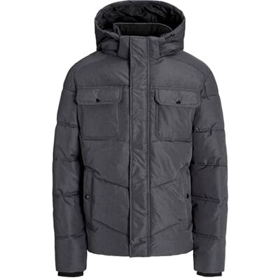 12279687-4783135 JACK & JONES Męska kurtka puchowa Jjmorgan, ciemny szary melanż, M, ciemnoszary melanż, M 12279687-4783135 JACK & JONES Męska kurtka puchowa Jjmorgan, ciemny szary melanż, M, ciemnoszary melanż, M