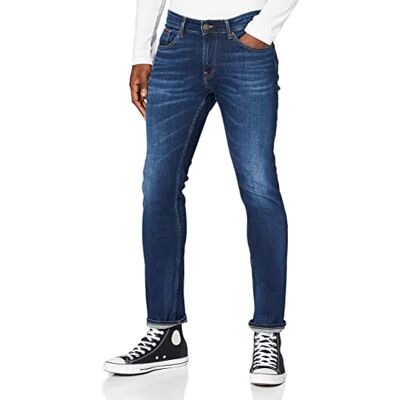 DM0DM09553 Tommy Hilfiger Mężczyźni Scanton Slim Asdbs Dżinsy, Aspen Ciemnoniebieski, 27W / 32L DM0DM09553 Tommy Hilfiger Mężczyźni Scanton Slim Asdbs Dżinsy, Aspen Ciemnoniebieski, 27W / 32L