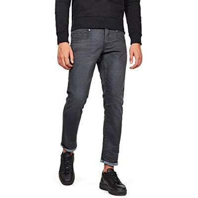 D14483-7607-A947 G-STAR RAW Męskie dżinsy Radar Zip Straight Tapered, Szary (Dry Waxed Pebble Grey ), 26W / 30L D14483-7607-A947 G-STAR RAW Męskie dżinsy Radar Zip Straight Tapered, Szary (Dry Waxed Pebble Grey ), 26W / 30L