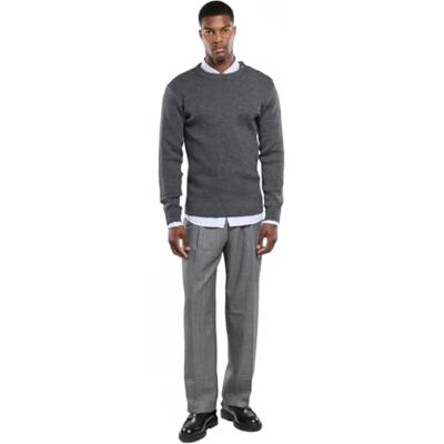 01901 Armor Lux Męski sweter Fouesnant, Gris Chiné, 3XL 01901 Armor Lux Męski sweter Fouesnant, Gris Chiné, 3XL