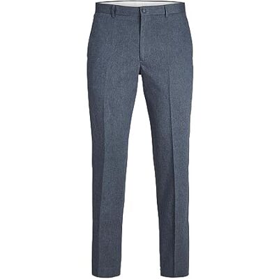 12228724 JACK & JONES Męskie spodnie garniturowe Jprriviera Linen Trouser Slim Fit Sn 12228724 JACK & JONES Męskie spodnie garniturowe Jprriviera Linen Trouser Slim Fit Sn