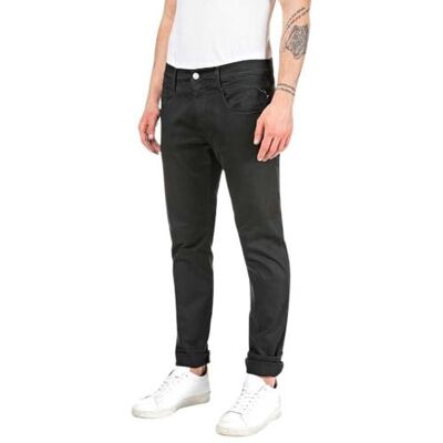 M914E .000.8366197 Replay Męskie dżinsy Anbass Slim-Fit Hyperflex Colour X-Lite ze stretchem, Czarny 040-2, 28W / 34L M914E .000.8366197 Replay Męskie dżinsy Anbass Slim-Fit Hyperflex Colour X-Lite ze stretchem, Czarny 040-2, 28W / 34L