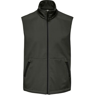 22034243-4779559 ONLY & SONS Onsbowie Life Vest OTW męska kamizelka, Peat, XXL 22034243-4779559 ONLY & SONS Onsbowie Life Vest OTW męska kamizelka, Peat, XXL