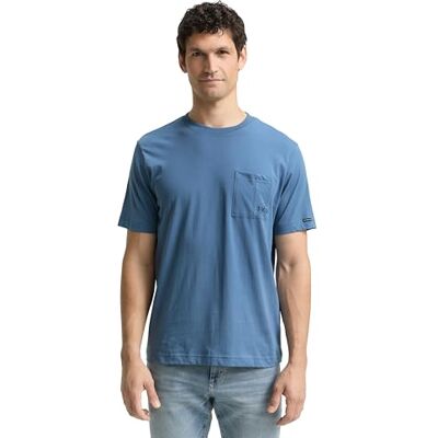 1048627 TOM TAILOR T-shirt męski, 10980 Faded Uniform Blue, XXL 1048627 TOM TAILOR T-shirt męski, 10980 Faded Uniform Blue, XXL