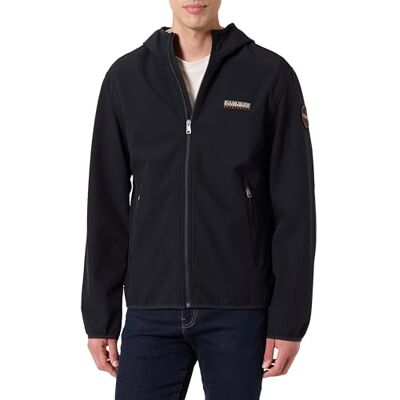 NP0A4IBT Napapijri Alther Shell Jacket Black, czarne, L NP0A4IBT Napapijri Alther Shell Jacket Black, czarne, L