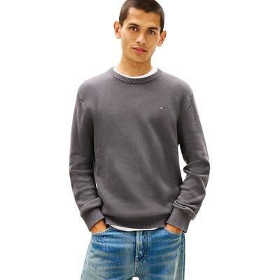 DM0DM21787PT2XS Tommy Jeans Męski sweter TJM Slim ESS EXT DM0DM21787 Sweter, szary (sprany czarny), XS, Szary (sprany czarny), XS DM0DM21787PT2XS Tommy Jeans Męski sweter TJM Slim ESS EXT DM0DM21787 Sweter, szary (sprany czarny), XS, Szary (sprany czarny), XS