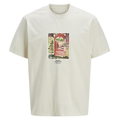 12273494-4706373 Jack & Jones Jorparos Graphic Front Tee Ss Crew, Antique White, S 12273494-4706373 Jack & Jones Jorparos Graphic Front Tee Ss Crew, Antique White, S