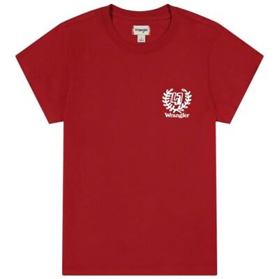 112350302 All Terrain Gear X Wrangler Shrunken Band Tee, czerwony, S 112350302 All Terrain Gear X Wrangler Shrunken Band Tee, czerwony, S