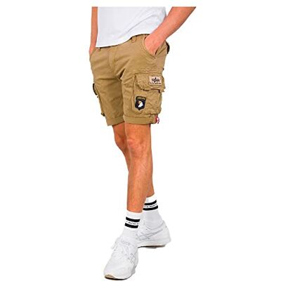 186209-14 Alpha Industries Męskie spodenki Crew Short Patch Short Sand 186209-14 Alpha Industries Męskie spodenki Crew Short Patch Short Sand