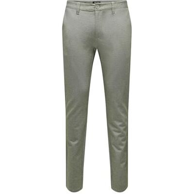 22026326 ONLY & SONS Męskie spodnie chinosy ONSMARK 0209 Slim Fit Olive W27-W38 Stretch, olive night, 28W / 34L 22026326 ONLY & SONS Męskie spodnie chinosy ONSMARK 0209 Slim Fit Olive W27-W38 Stretch, olive night, 28W / 34L