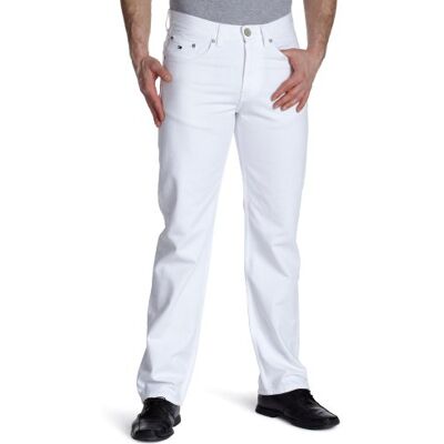 880831135 Tommy Hilfiger Dżinsy męskie , prosty krój (proste nogawki), biały (Pure White-eur), 30W / 32L 880831135 Tommy Hilfiger Dżinsy męskie , prosty krój (proste nogawki), biały (Pure White-eur), 30W / 32L