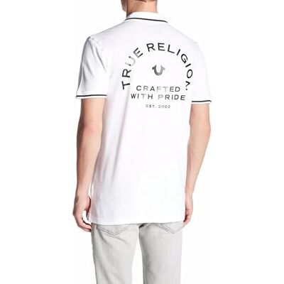 MYJA236EAT-100-M True Religion męska koszulka polo Crafted with Pride, M MYJA236EAT-100-M True Religion męska koszulka polo Crafted with Pride, M