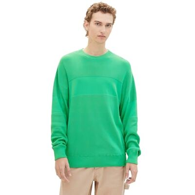 1039724 TOM TAILOR Denim sweter męski, 33832 Classic Flash Green, S 1039724 TOM TAILOR Denim sweter męski, 33832 Classic Flash Green, S