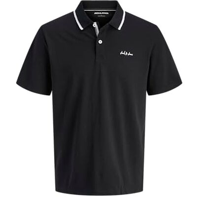 12288376-4895199 JACK & JONES Jjblaze Polo Ss, czarny, XXL 12288376-4895199 JACK & JONES Jjblaze Polo Ss, czarny, XXL