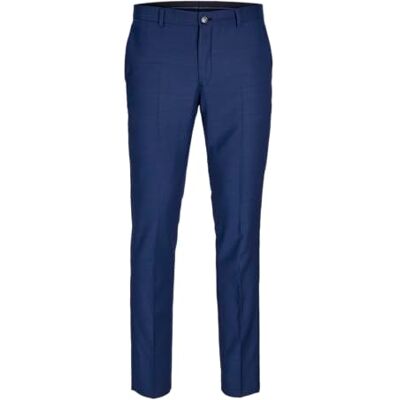 12141112-Medieval Blue JACK & JONES Męskie spodnie do garnituru Jprsolaris Trouser Noos, niebieski (Medieval Blue Medieval Blue), 48 PL 12141112-Medieval Blue JACK & JONES Męskie spodnie do garnituru Jprsolaris Trouser Noos, niebieski (Medieval Blue Medieval Blue), 48 PL