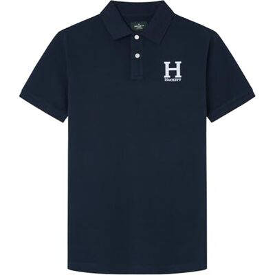 HM563310 Hackett London Męska koszulka polo z logo Heritage H, niebieska (granatowa), M, Niebieski (granatowy), M HM563310 Hackett London Męska koszulka polo z logo Heritage H, niebieska (granatowa), M, Niebieski (granatowy), M