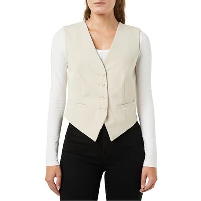 15303675 Bestseller A/S Onlmathilde S/L Vest TLR kamizelka garniturowa, Kamie? Pumeksowy, 36 15303675 Bestseller A/S Onlmathilde S/L Vest TLR kamizelka garniturowa, Kamie? Pumeksowy, 36