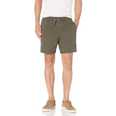 AE19017466-Goliv-33 Amazon Essentials Men's Spodenki ze ściągaczem 15 cm, Oliwkowy, XL AE19017466-Goliv-33 Amazon Essentials Men's Spodenki ze ściągaczem 15 cm, Oliwkowy, XL