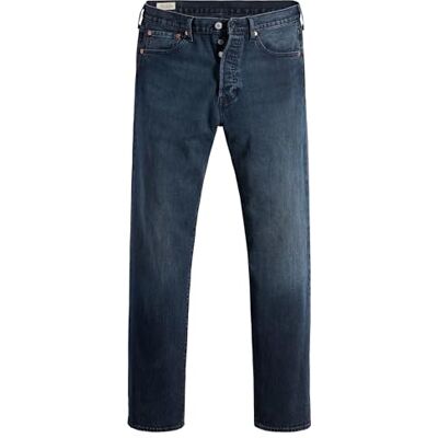 00501 Levi's Męskie dżinsy 501 Original Fit, Niebieski czarny stretch, 38W / 30L 00501 Levi's Męskie dżinsy 501 Original Fit, Niebieski czarny stretch, 38W / 30L