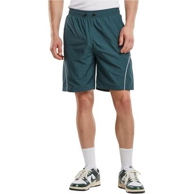 TB7381-02245-0054 Urban Classics Piped Panel Trackshorts, zielony butelkowy, XL TB7381-02245-0054 Urban Classics Piped Panel Trackshorts, zielony butelkowy, XL