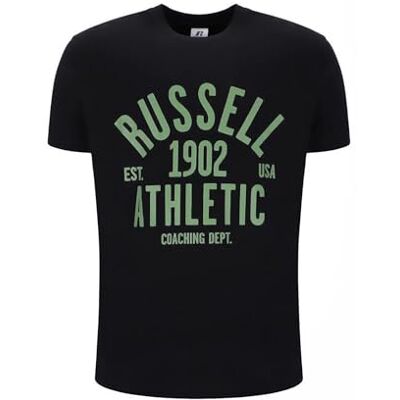 A40101 RUSSELL ATHLETIC Bryn-S/S Crewneck T-shirt z krótkim rękawem, czarne, L A40101 RUSSELL ATHLETIC Bryn-S/S Crewneck T-shirt z krótkim rękawem, czarne, L