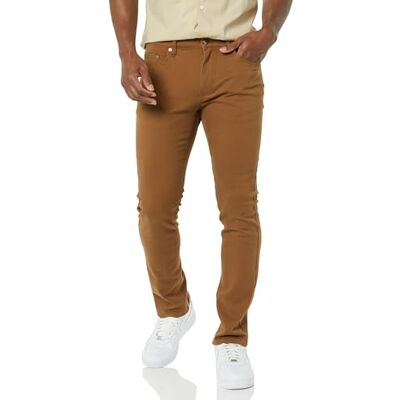 MAE55018FL18-abaya-32W x 30L Amazon Essentials Męskie dżinsy ze stretchem Skinny-Fit, ciemny khaki brąz, 32 szer. x 30 dł MAE55018FL18-abaya-32W x 30L Amazon Essentials Męskie dżinsy ze stretchem Skinny-Fit, ciemny khaki brąz, 32 szer. x 30 dł