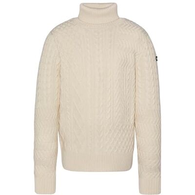 PLKETH2 Schott NYC Sweter Sweter Męski, biały, XXL PLKETH2 Schott NYC Sweter Sweter Męski, biały, XXL