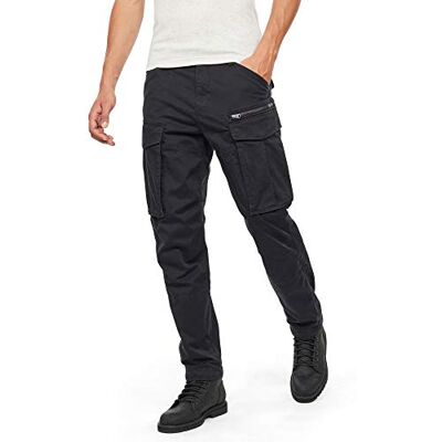 D02190-5126-6484 G-STAR Rovic Zip 3D Straight Tapered Spodnie Mężczyźni, Wielokolorowy (Dk Black ), 33W / 34L D02190-5126-6484 G-STAR Rovic Zip 3D Straight Tapered Spodnie Mężczyźni, Wielokolorowy (Dk Black ), 33W / 34L
