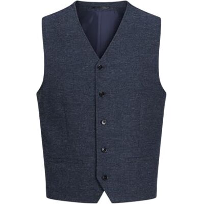 12262201 Jack & Jones Jprwinter Twill Waistcoat, granatowy/dopasowanie: slim fit, 52 12262201 Jack & Jones Jprwinter Twill Waistcoat, granatowy/dopasowanie: slim fit, 52