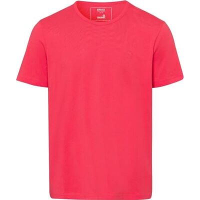 22-5158_70812100 BRAX Męski T-shirt Style Tony Blue Planet ze zrównoważonej bawełny, arbuz, M, Watermelon, M 22-5158_70812100 BRAX Męski T-shirt Style Tony Blue Planet ze zrównoważonej bawełny, arbuz, M, Watermelon, M
