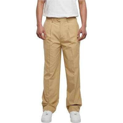 TB4724 Urban Classics Męskie spodnie proste Pleat-Front Trousers, beżowy (Unionbei), 31 TB4724 Urban Classics Męskie spodnie proste Pleat-Front Trousers, beżowy (Unionbei), 31