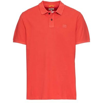 40922F-9P91 camel active Męska koszulka polo z krótkim rękawem z bawełny, czerwony, M 40922F-9P91 camel active Męska koszulka polo z krótkim rękawem z bawełny, czerwony, M