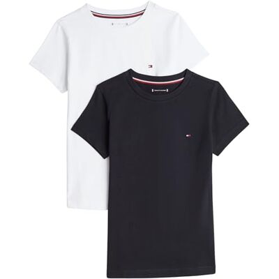 UG0UG003070WS10-12 Tommy Hilfiger MW0MW10800 koszulka męska Stretch Slim Fit Blue (Deep Indigo) XS, biały (White/Desert Sky), 10-12 Lat UG0UG003070WS10-12 Tommy Hilfiger MW0MW10800 koszulka męska Stretch Slim Fit Blue (Deep Indigo) XS, biały (White/Desert Sky), 10-12 Lat