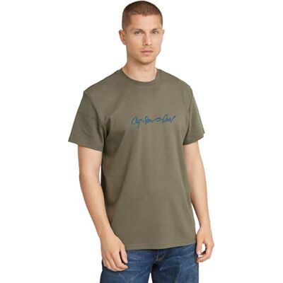 D25150 G-Star RAW G-cript Regular Tee, Brązowy (Turf -c812-273), XS D25150 G-Star RAW G-cript Regular Tee, Brązowy (Turf -c812-273), XS