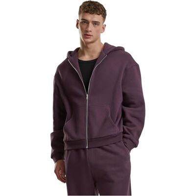 TB7284 Urban Classics Męska bluza z kapturem Fluffy Zip Hoody, puszysta bluza z kapturem z zamkiem błyskawicznym, bluza z kapturem dla mężczyzn, oversize fit, Plumpurple, XXL TB7284 Urban Classics Męska bluza z kapturem Fluffy Zip Hoody, puszysta bluza z kapturem z zamkiem błyskawicznym, bluza z kapturem dla mężczyzn, oversize fit, Plumpurple, XXL