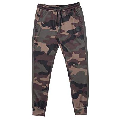 AW180248-Khaki Hype Męskie spodnie do biegania Camo Poly Stripe, zielony (Verde Khaki), M AW180248-Khaki Hype Męskie spodnie do biegania Camo Poly Stripe, zielony (Verde Khaki), M