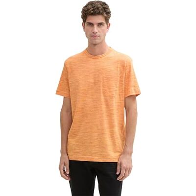 1043381 TOM TAILOR T-shirt męski, 36174 pomarańczowy odcień w odcieniu wtrysku, M 1043381 TOM TAILOR T-shirt męski, 36174 pomarańczowy odcień w odcieniu wtrysku, M