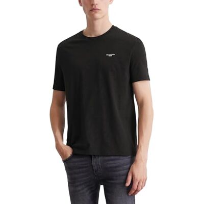 B61202151060 Marc OPolo Denim męski T-shirt z bawełny organicznej Regular Fit, czarny, S B61202151060 Marc OPolo Denim męski T-shirt z bawełny organicznej Regular Fit, czarny, S
