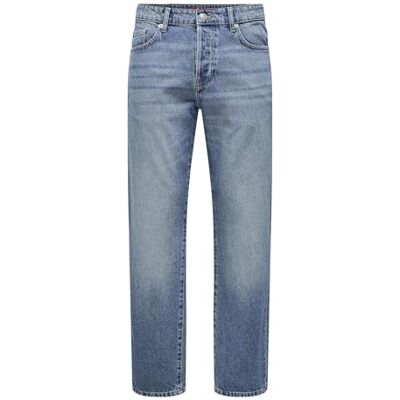22031145 ONLY & SONS Onsedge Straight Box Tai DNM Cbo Noos, niebieski (medium blue denim), 28W / 30L 22031145 ONLY & SONS Onsedge Straight Box Tai DNM Cbo Noos, niebieski (medium blue denim), 28W / 30L
