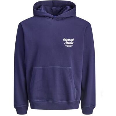 12283054-4825875 JACK & JONES Jornorrebro Typo Back Sweat Hood Sn, Ocean Cavern, XL 12283054-4825875 JACK & JONES Jornorrebro Typo Back Sweat Hood Sn, Ocean Cavern, XL