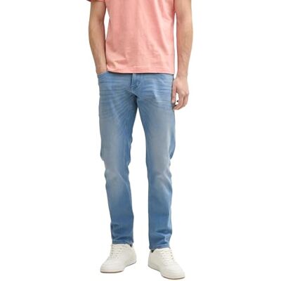 1044972 TOM TAILOR dżinsy męskie Regular Tapered, 10139 Bleached Blue Denim, 28W / 30L 1044972 TOM TAILOR dżinsy męskie Regular Tapered, 10139 Bleached Blue Denim, 28W / 30L