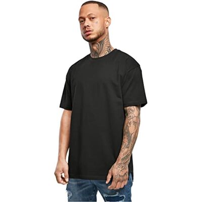 TB4669 Urban Classics Męski T-shirt Triangle Tee, krótki rękaw, top dla mężczyzn, dostępny w 2 kolorach, rozmiary S 5XL, czarny, S TB4669 Urban Classics Męski T-shirt Triangle Tee, krótki rękaw, top dla mężczyzn, dostępny w 2 kolorach, rozmiary S 5XL, czarny, S