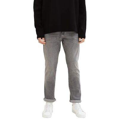 1035878 TOM TAILOR Męskie dżinsy Josh Regular Slim, 10218 Used Light Stone Grey Denim, 36W / 32L 1035878 TOM TAILOR Męskie dżinsy Josh Regular Slim, 10218 Used Light Stone Grey Denim, 36W / 32L