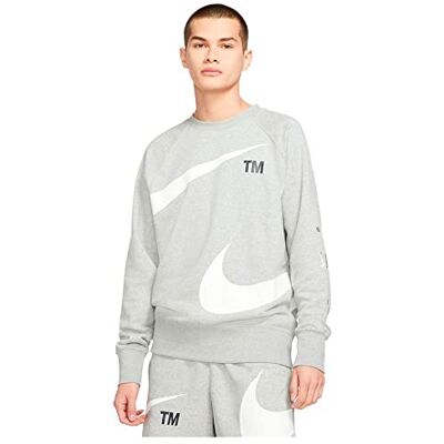DD5993 Nike Męska bluza M NSW Swoosh Sbb Crew, szary wrzos/biały, XL DD5993 Nike Męska bluza M NSW Swoosh Sbb Crew, szary wrzos/biały, XL