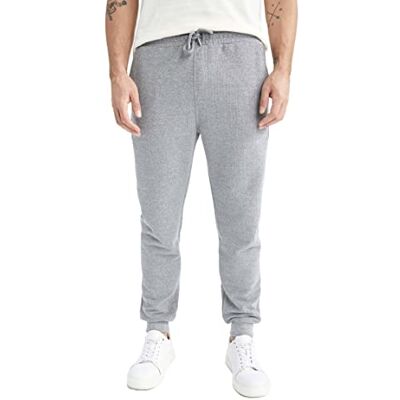 N0110AZ-GR210 DeFacto Męskie spodnie dresowe, szary melanż, 3XL N0110AZ-GR210 DeFacto Męskie spodnie dresowe, szary melanż, 3XL