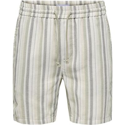 22026950-4698266 Only & Sons Onstrev Life Reg Struc Stripe szorty, Seagrass, XL 22026950-4698266 Only & Sons Onstrev Life Reg Struc Stripe szorty, Seagrass, XL